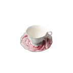 JENNA CLIFFORD – Wavy Rose Cup & Saucer In Gift Box