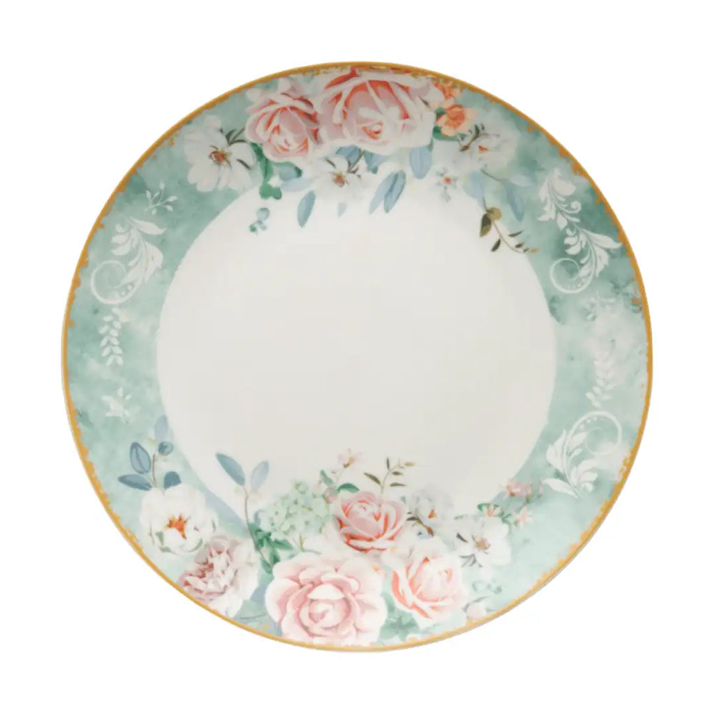 JENNA CLIFFORD – Green Floral Charger
