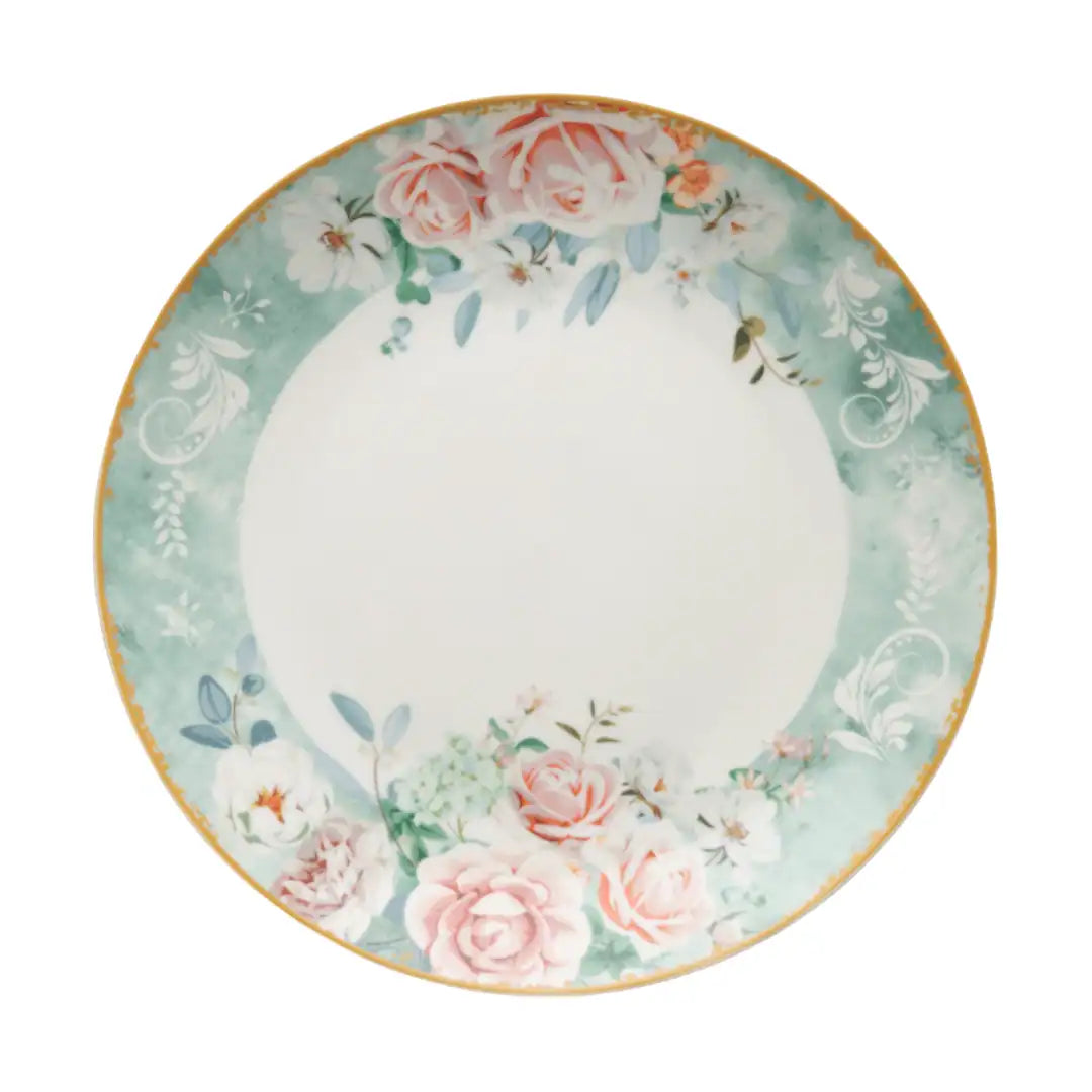 JENNA CLIFFORD – Green Floral Charger