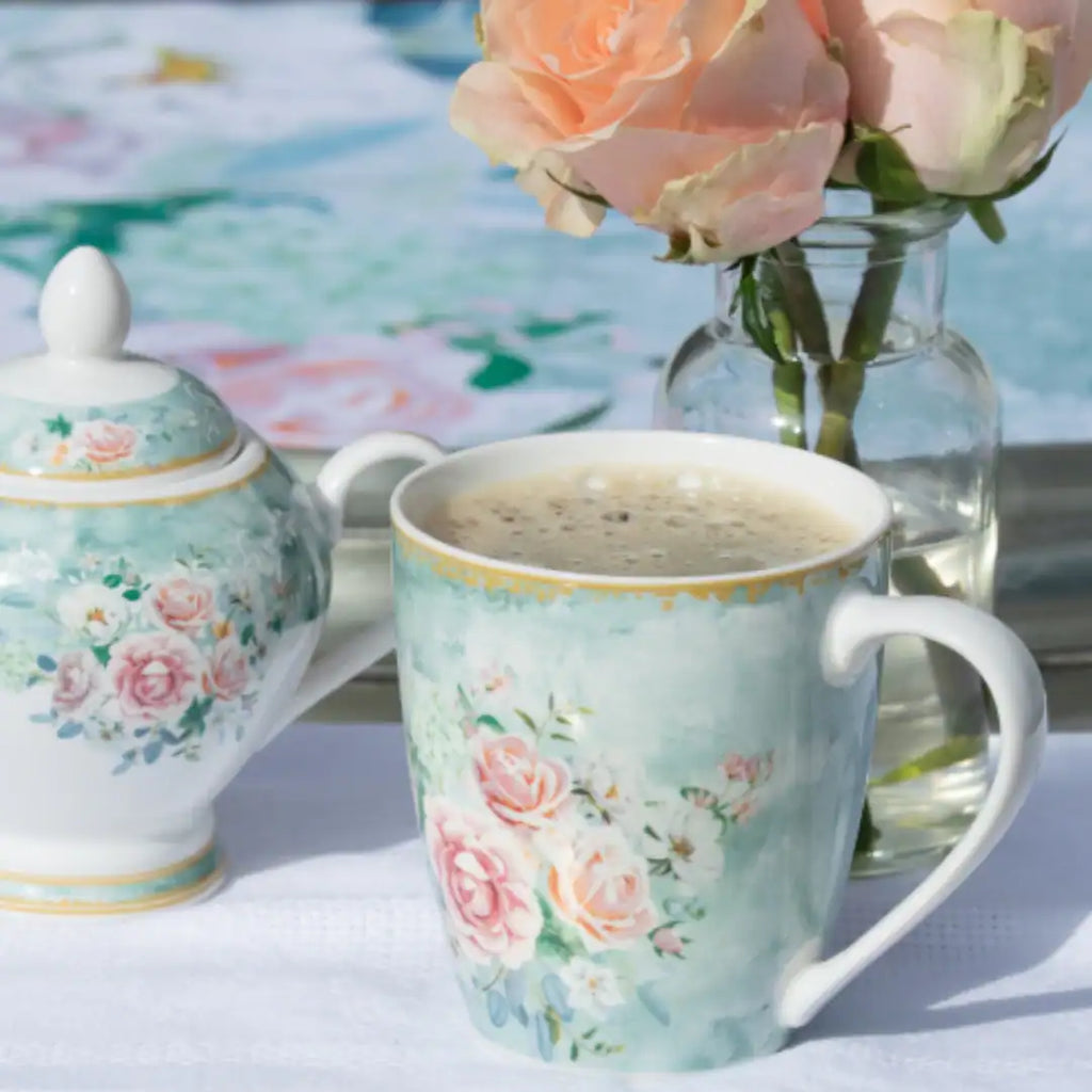 JENNA CLIFFORD – Green Floral Mug