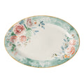 JENNA CLIFFORD – Green Floral Oval Platter