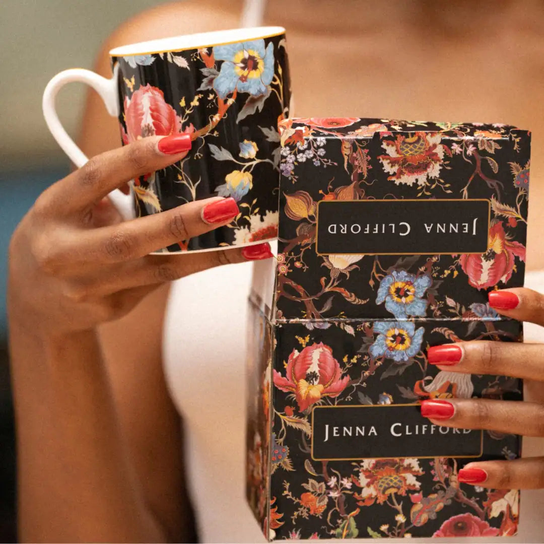 JENNA CLIFFORD – Midnight Bloom Mug in Gift Box