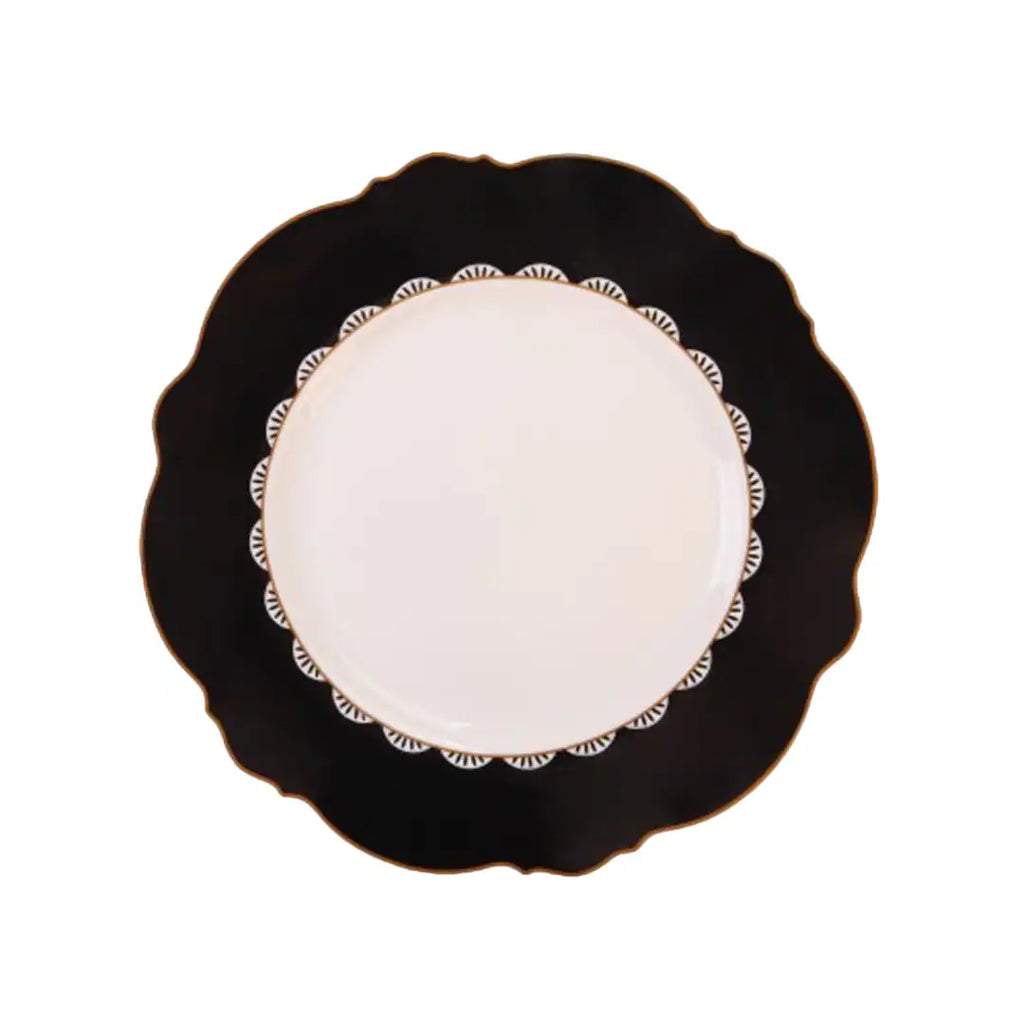 JENNA CLIFFORD – Black Rose Dinner Plate Set of 4