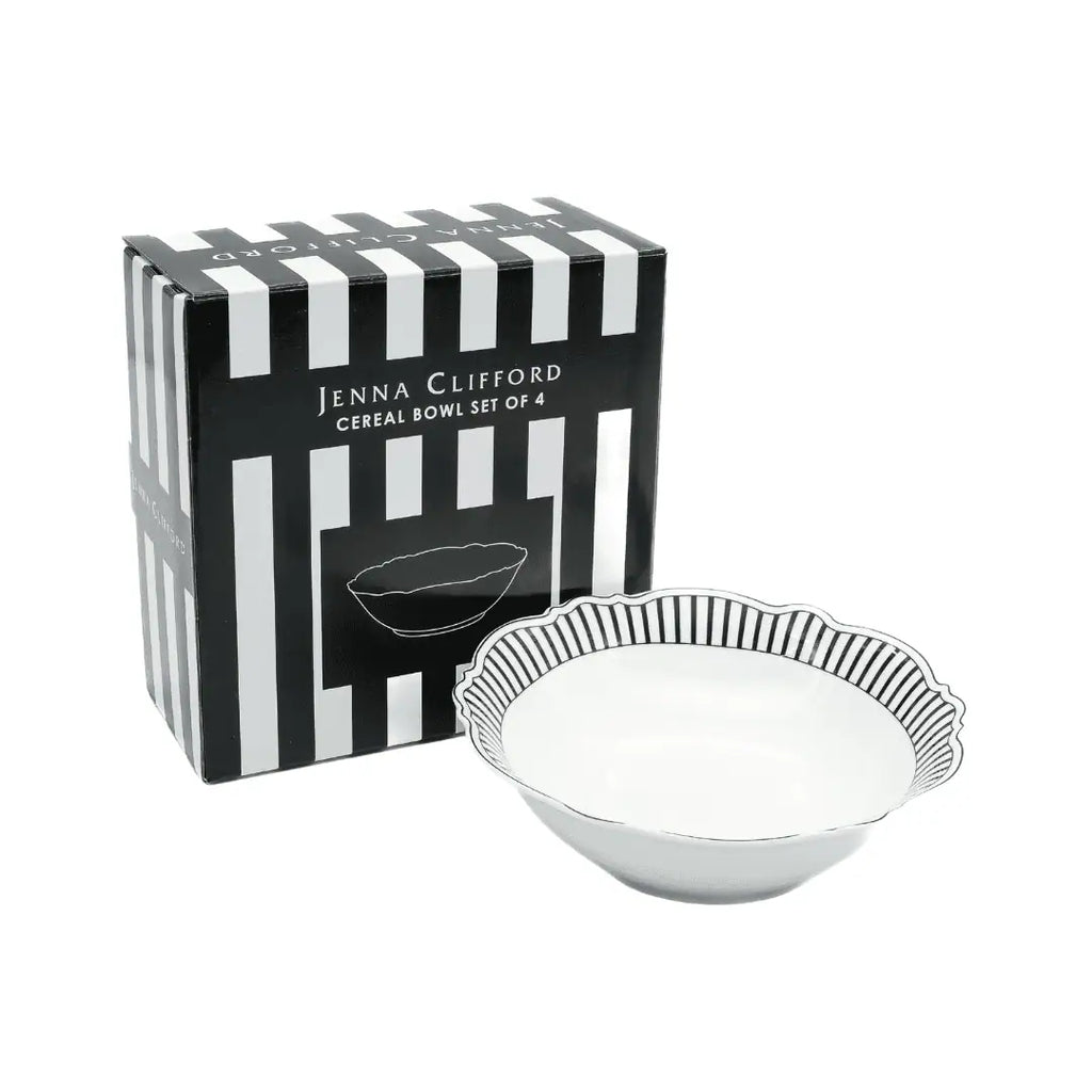 JENNA CLIFFORD – Ivory Noir Cereal Bowl Set of 4