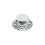 JENNA CLIFFORD – Ivory Noir Cup & Saucer Set of 4