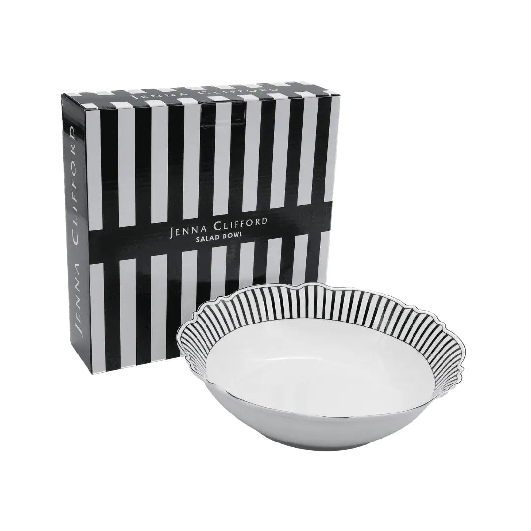 JENNA CLIFFORD – Ivory Noir Oval Platter