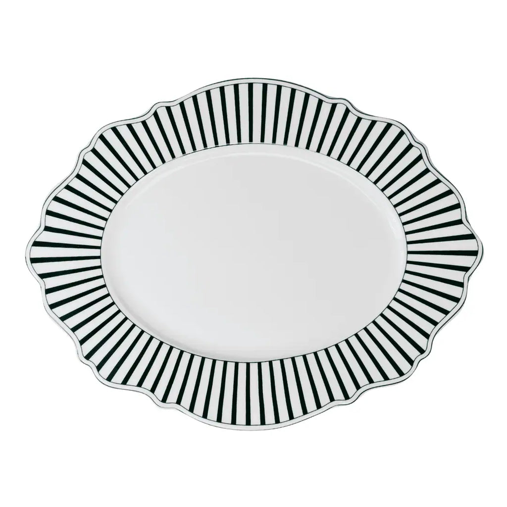 JENNA CLIFFORD – Ivory Noir Oval Platter