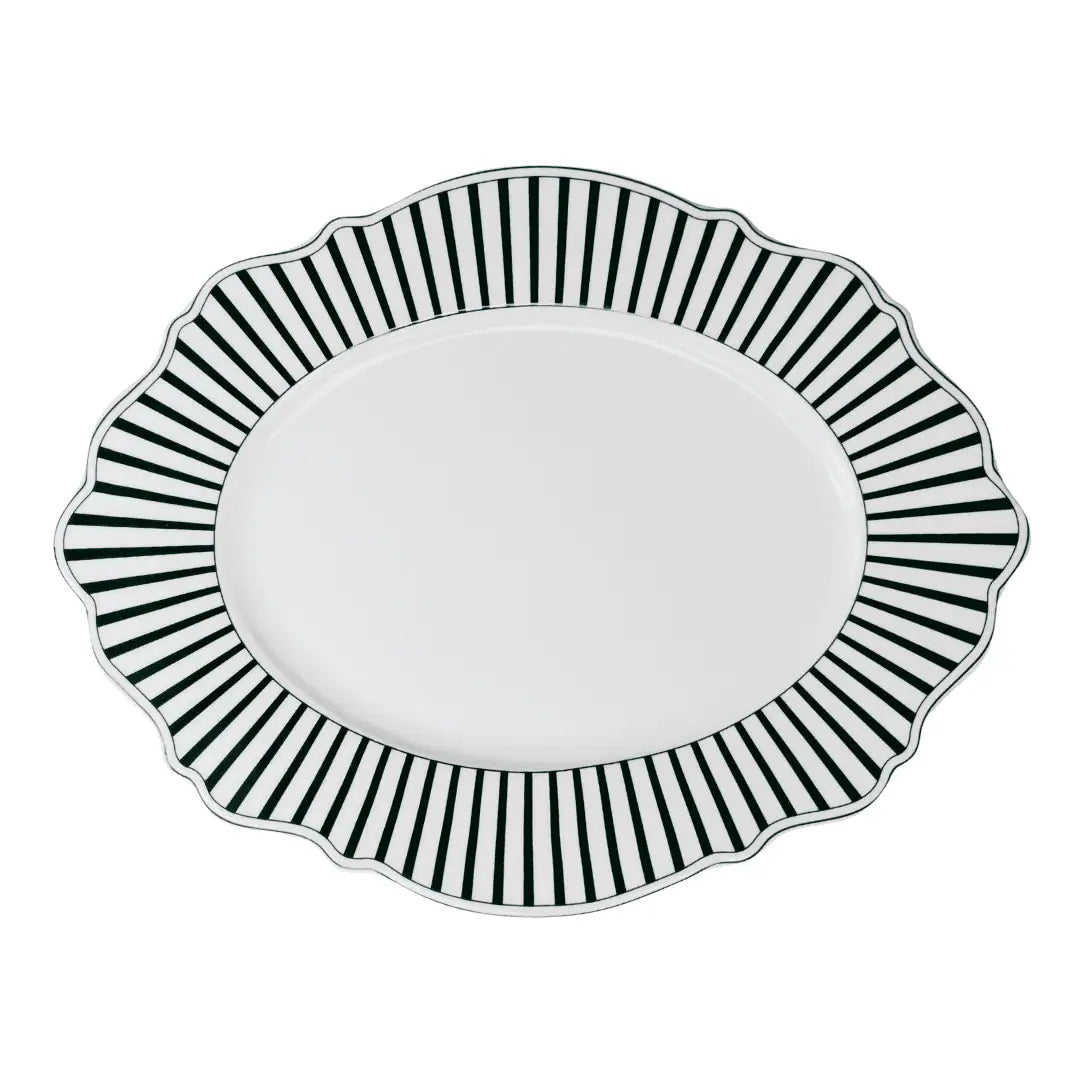 JENNA CLIFFORD – Ivory Noir Oval Platter