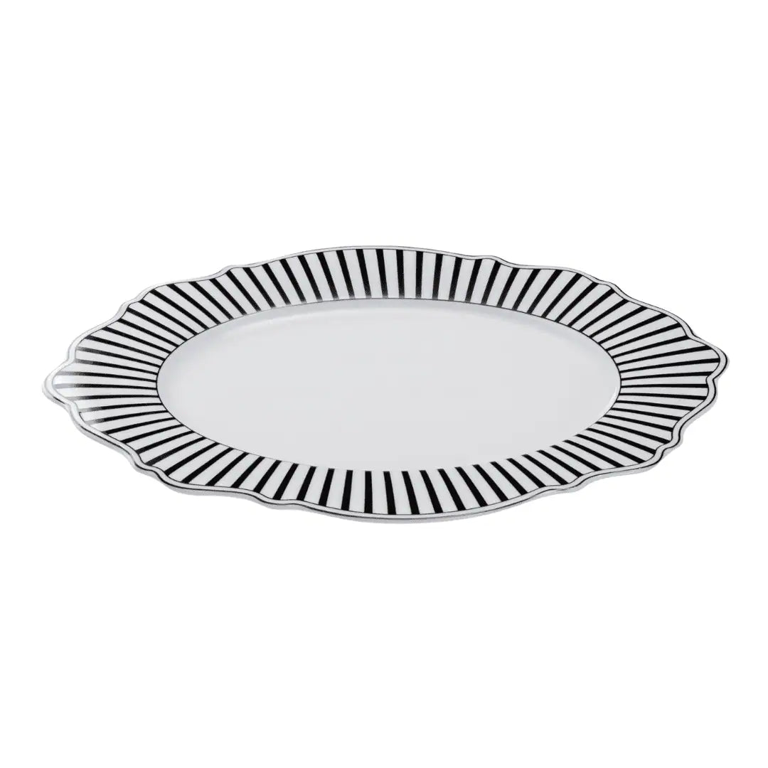 JENNA CLIFFORD – Ivory Noir Oval Platter