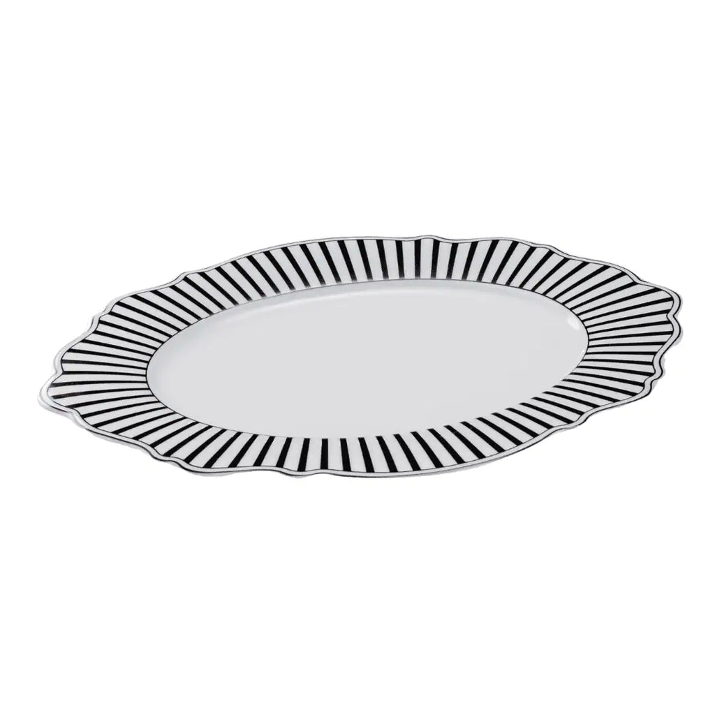 JENNA CLIFFORD – Ivory Noir Oval Platter