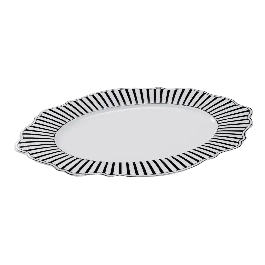 JENNA CLIFFORD – Ivory Noir Oval Platter
