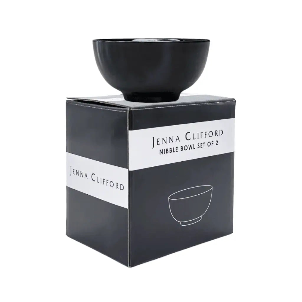 JENNA CLIFFORD – Ivory Noir Nibble Bowl Set of 2