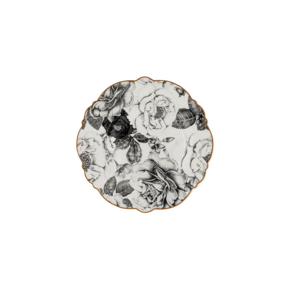 JENNA CLIFFORD – Black Rose Side Plate Set of 4