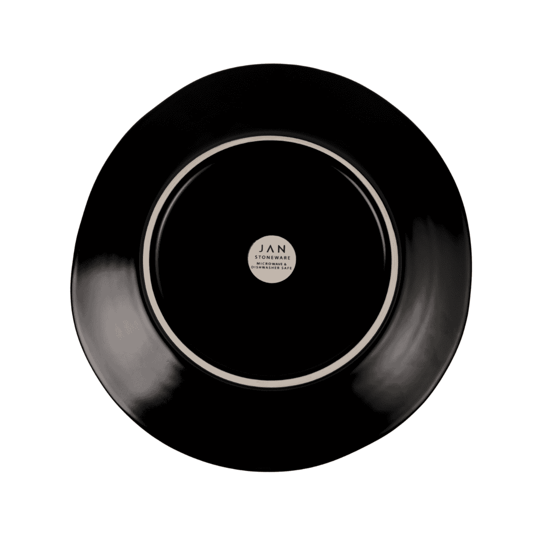 JAN – Noir et Noir Dinner Plate