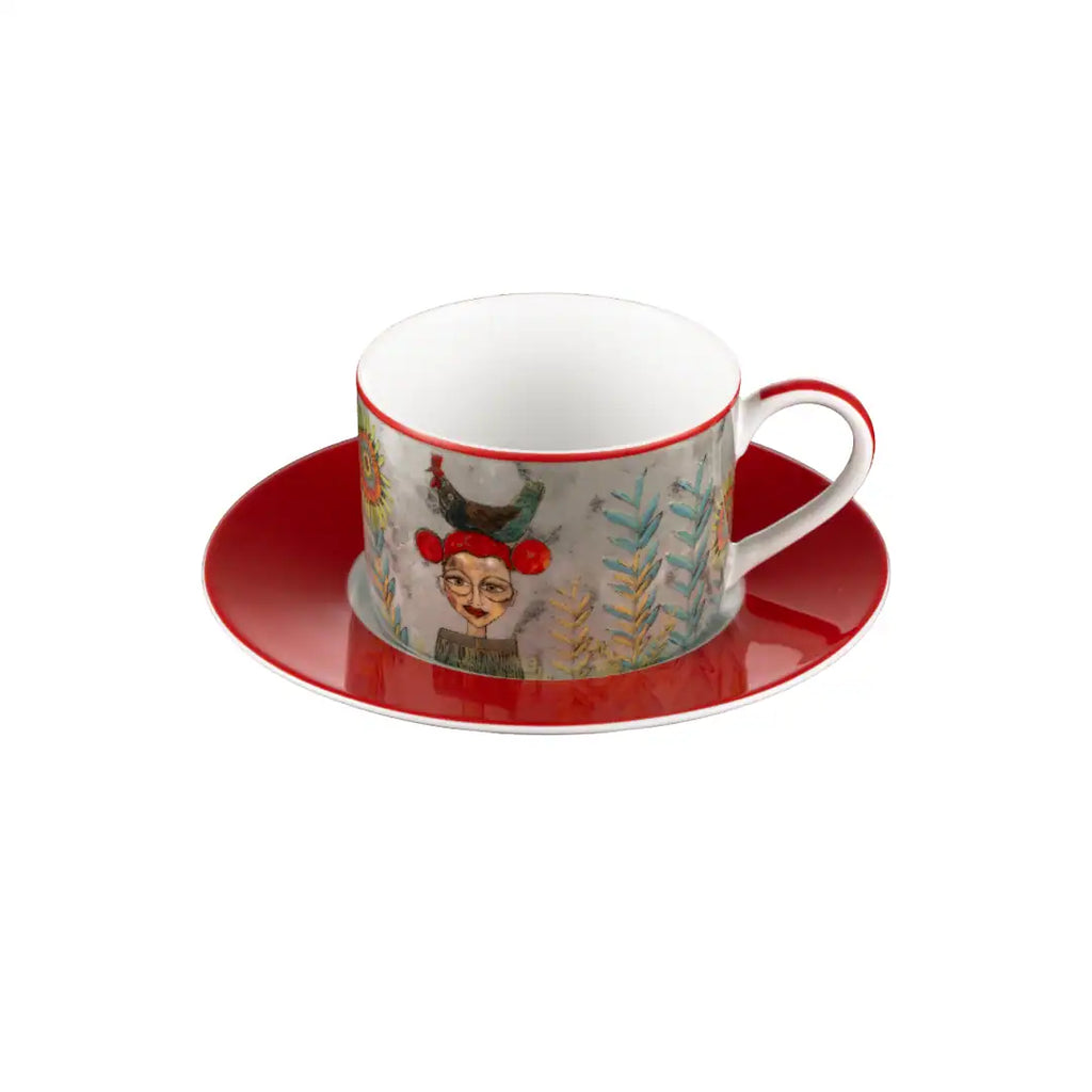 OLIVIA – Cuzins Cup & Saucer (Set of 4)