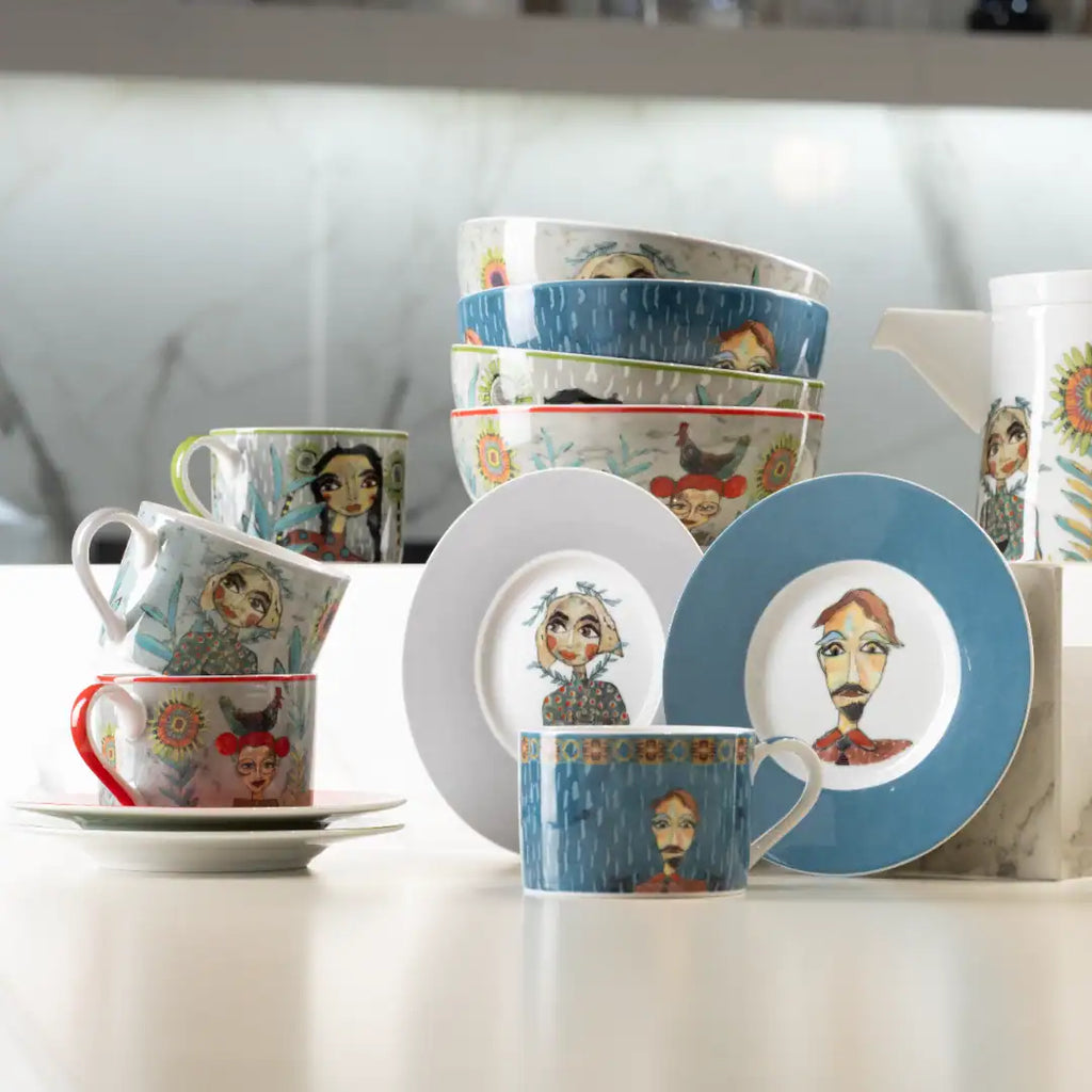 OLIVIA – Cuzins Cup & Saucer (Set of 4)