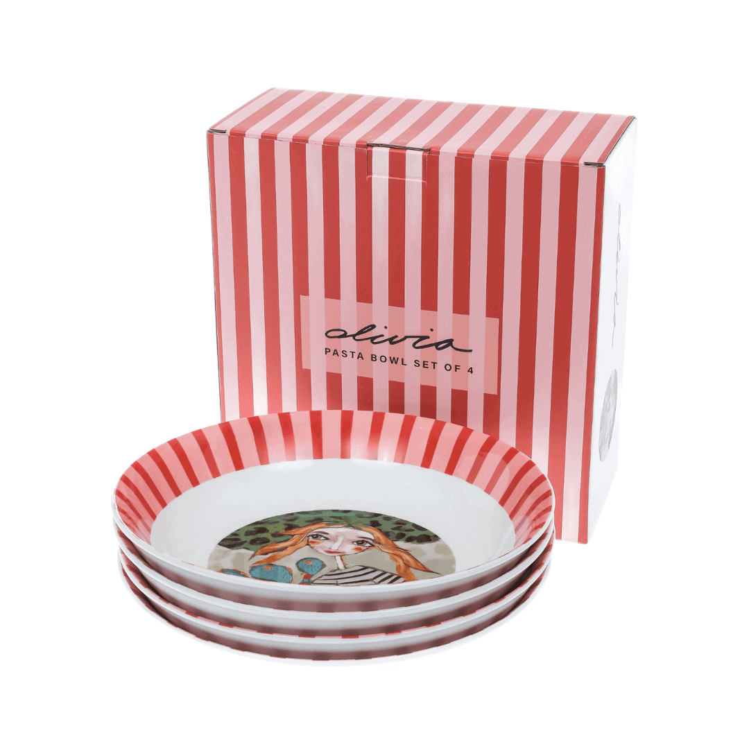 OLIVIA – Princess Pasta Bowl Set of 4
