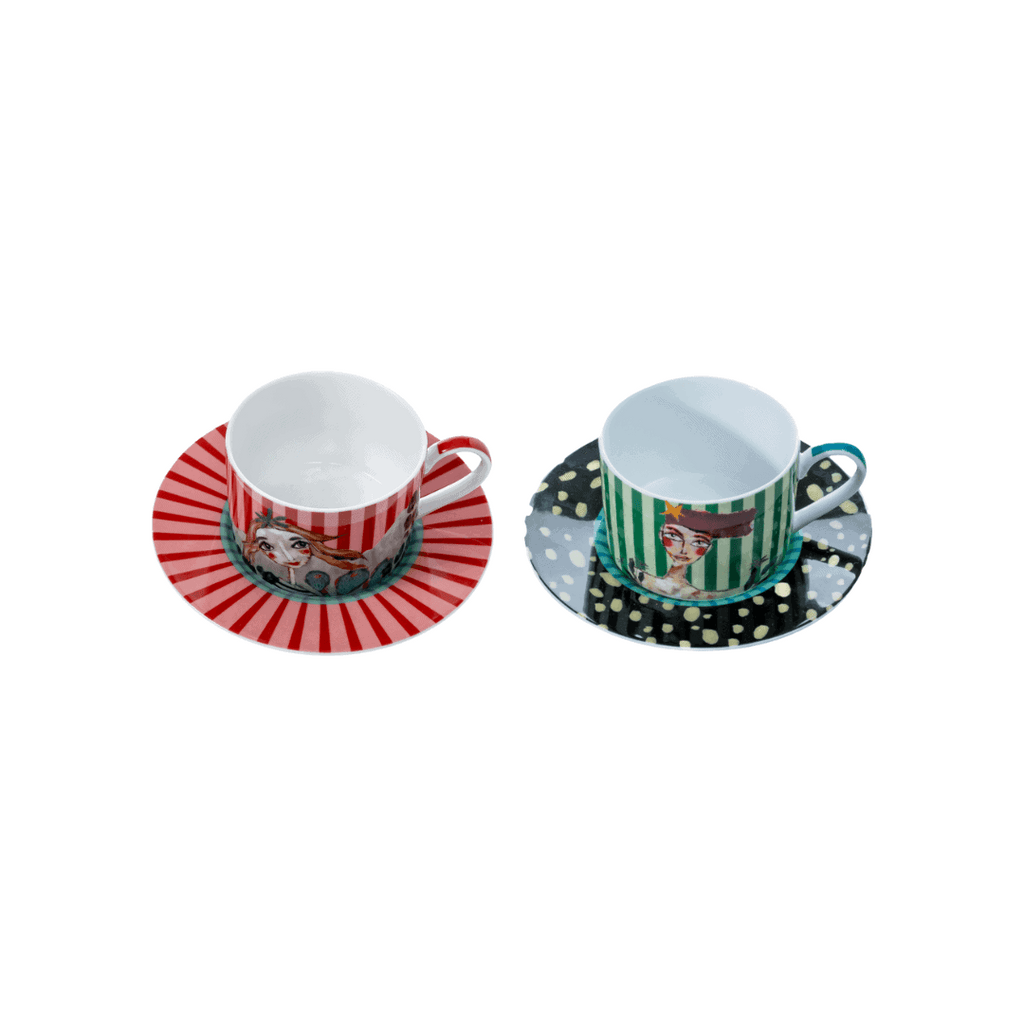 OLIVIA – Princess Cup & Saucer Set of 4