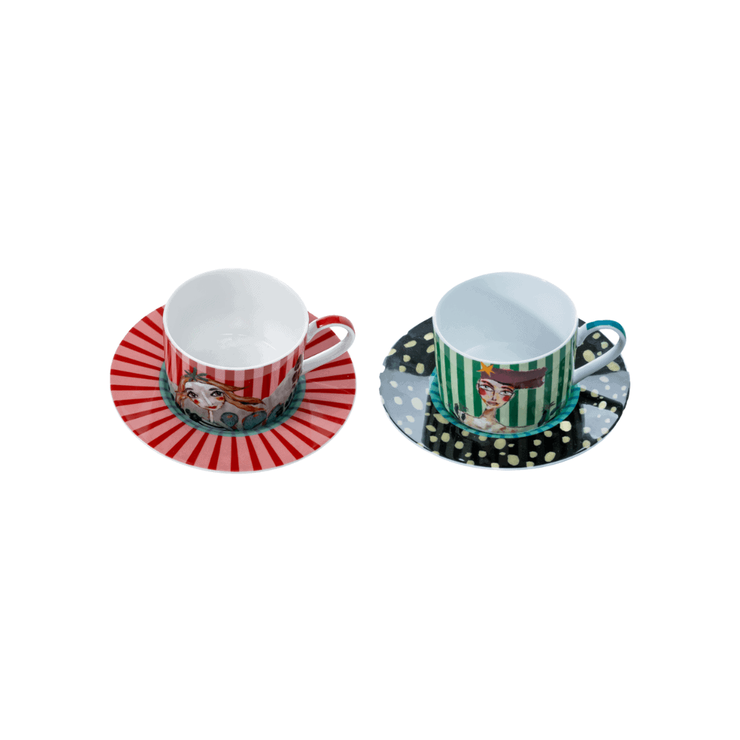 OLIVIA – Princess Cup & Saucer Set of 4