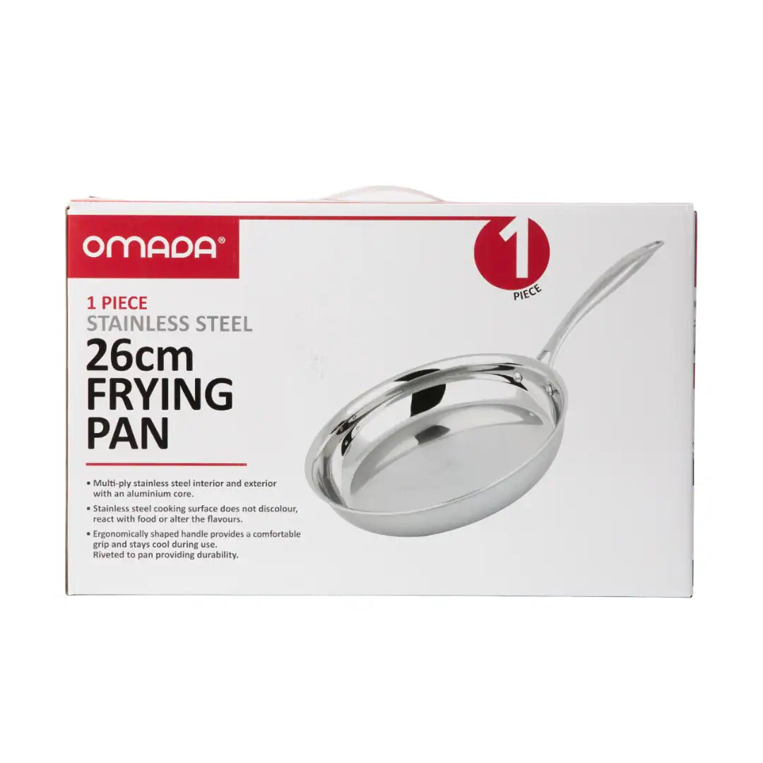 OMADA – Stainless Steel Frying Pan without Coating