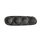 OMADA – Irregular Dark Grey Plate with 4 Bowls